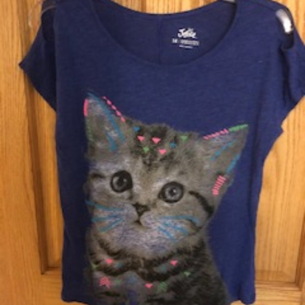 Justice Cat T-Shirt Sz. 14 Girls